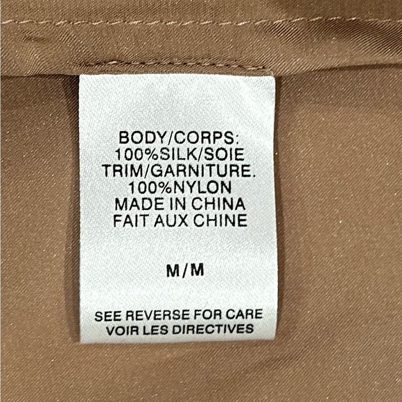 NWT NYC Cami silk charmeuseBlack lace sheer trim Sz M - Picture 9 of 11